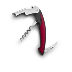 Nóż kelnerski z nadrukiem Twojego logo, materiał: plastik, aluminium, stal nierdzewna, stal, kolor: burgund Nóż kelnerski z nadrukiem Twojego logo, materiał: plastik, aluminium, stal nierdzewna, stal, kolor: burgund