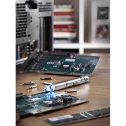 Śrubokręt, 6 końcówek, lampka LED z nadrukiem Twojego logo, materiał: metal, kolor: szary Śrubokręt, 6 końcówek, lampka LED z nadrukiem Twojego logo, materiał: metal, kolor: szary