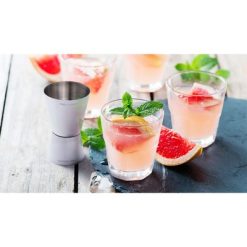 Miarka 30 ml oraz 15 ml, kieliszek z nadrukiem Twojego logo, materiał: stal nierdzewna, stal, kolor: srebrny Miarka 30 ml oraz 15 ml, kieliszek z nadrukiem Twojego logo, materiał: stal nierdzewna, stal, kolor: srebrny