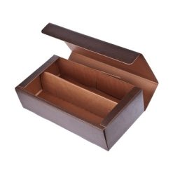 Ekskluzywny kartonik na wino, 2 el. | Reid z nadrukiem Twojego logo, materiał: papier, kolor: brązowy