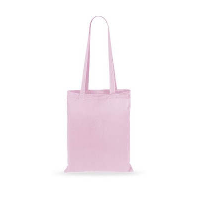 Torba bawełniana na zakupy z nadrukiem Twojego logo, materiał: bawełna, kolor: różowy pastelowy
