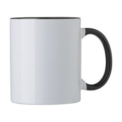 Kubek ceramiczny 300 ml z nadrukiem Twojego logo, materiał: ceramika, kolor: czarny Kubek ceramiczny 300 ml z nadrukiem Twojego logo, materiał: ceramika, kolor: czarny