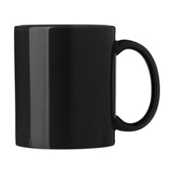 Kubek ceramiczny 300 ml z nadrukiem Twojego logo, materiał: ceramika, kolor: czarny