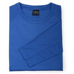 Koszulka z długimi rękawami z nadrukiem Twojego logo, materiał: poliester, kolor: niebieski