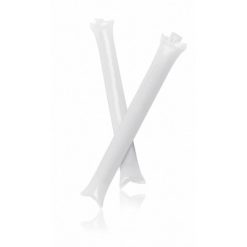 Dmuchane pałki, 2 szt. z nadrukiem Twojego logo, kolor: biały Dmuchane pałki, 2 szt. z nadrukiem Twojego logo, kolor: biały