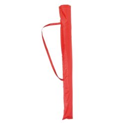 Parasol plażowy z nadrukiem Twojego logo, materiał: nylon, kolor: czerwony Parasol plażowy z nadrukiem Twojego logo, materiał: nylon, kolor: czerwony