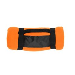 Koc piknikowy z nadrukiem Twojego logo, materiał: polar, kolor: pomarańczowy