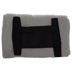 Koc piknikowy z nadrukiem Twojego logo, materiał: polar, kolor: szary Koc piknikowy z nadrukiem Twojego logo, materiał: polar, kolor: szary