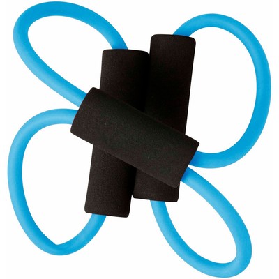 Elastyczne gumy do ćwiczeń z nadrukiem Twojego logo, materiał: guma, tpe, kolor: błękitny