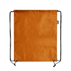 Worek ze sznurkiem RPET z nadrukiem Twojego logo, materiał: poliester, rpet, kolor: pomarańczowy