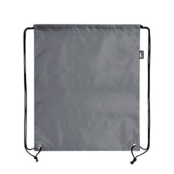 Worek ze sznurkiem RPET z nadrukiem Twojego logo, materiał: poliester, rpet, kolor: szary