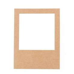 Ramka do zdjęć z magnesem z nadrukiem Twojego logo, materiał: papier, kolor: jasnobrązowy