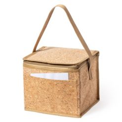 Korkowa torba termoizolacyjna z nadrukiem Twojego logo, materiał: aluminium, korek, kolor: brązowy