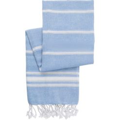Bawełniany ręcznik hammam z nadrukiem Twojego logo, materiał: bawełna, kolor: błękitny