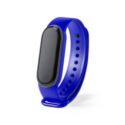 Monitor aktywności, bezprzewodowy zegarek wielofunkcyjny z nadrukiem Twojego logo, materiał: tpu, kolor: niebieski