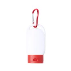 Balsam przeciwsłoneczny SPF 30 z nadrukiem Twojego logo, materiał: plastik, kolor: czerwony