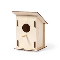 Domek dla ptaków z nadrukiem Twojego logo, materiał: drewno, kolor: drewno