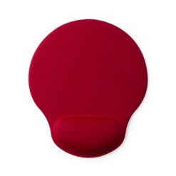 Podkładka pod mysz z nadrukiem Twojego logo, materiał: poliester, silikon, kolor: czerwony