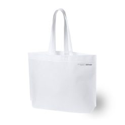 Torba na zakupy z nadrukiem Twojego logo, materiał: non-woven, kolor: biały