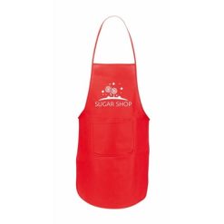 Fartuch kuchenny z nadrukiem Twojego logo, materiał: non-woven, kolor: czerwony Fartuch kuchenny z nadrukiem Twojego logo, materiał: non-woven, kolor: czerwony