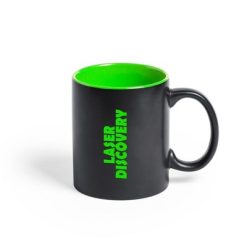 Kubek ceramiczny 350 ml z nadrukiem Twojego logo, materiał: ceramika, kolor: zielony Kubek ceramiczny 350 ml z nadrukiem Twojego logo, materiał: ceramika, kolor: zielony
