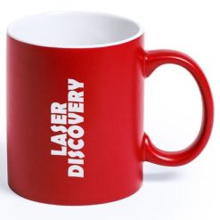 Kubek ceramiczny 350 ml z nadrukiem Twojego logo, materiał: ceramika, kolor: czerwony Kubek ceramiczny 350 ml z nadrukiem Twojego logo, materiał: ceramika, kolor: czerwony