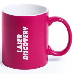 Kubek ceramiczny 350 ml z nadrukiem Twojego logo, materiał: ceramika, kolor: różowy Kubek ceramiczny 350 ml z nadrukiem Twojego logo, materiał: ceramika, kolor: różowy