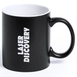 Kubek ceramiczny 350 ml z nadrukiem Twojego logo, materiał: ceramika, kolor: czarno-biały Kubek ceramiczny 350 ml z nadrukiem Twojego logo, materiał: ceramika, kolor: czarno-biały