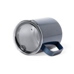 Kubek termiczny 420 ml z nadrukiem Twojego logo, materiał: stal nierdzewna, stal, kolor: granatowy Kubek termiczny 420 ml z nadrukiem Twojego logo, materiał: stal nierdzewna, stal, kolor: granatowy