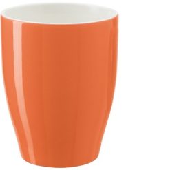 Kubek porcelanowy 350 ml z nadrukiem Twojego logo, materiał: ceramika, kolor: pomarańczowy Kubek porcelanowy 350 ml z nadrukiem Twojego logo, materiał: ceramika, kolor: pomarańczowy