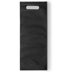 Torba na butelkę z nadrukiem Twojego logo, materiał: non-woven, kolor: czarny Torba na butelkę z nadrukiem Twojego logo, materiał: non-woven, kolor: czarny