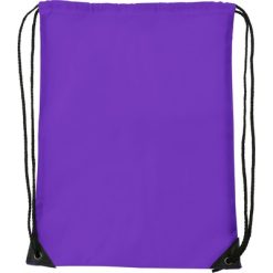 Worek ze sznurkiem z nadrukiem Twojego logo, materiał: poliester, kolor: fioletowy