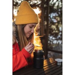 Termiczny pojemnik na żywność 650 ml Air Gifts, składana łyżka | Jonathan z nadrukiem Twojego logo, materiał: stal nierdzewna, stal, kolor: czarny Termiczny pojemnik na żywność 650 ml Air Gifts, składana łyżka | Jonathan z nadrukiem Twojego logo, materiał: stal nierdzewna, stal, kolor: czarny