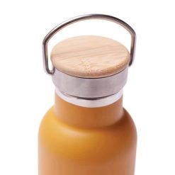 Butelka termiczna 500 ml VINGA Miles z nadrukiem Twojego logo, materiał: stal nierdzewna, stal, kolor: żółty Butelka termiczna 500 ml VINGA Miles z nadrukiem Twojego logo, materiał: stal nierdzewna, stal, kolor: żółty