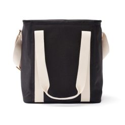 Duża torba termoizolacyjna VINGA Sortino Grande RPET z nadrukiem Twojego logo, materiał: rpet, kolor: czarny