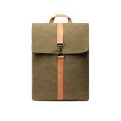 Plecak VINGA Bosler z nadrukiem Twojego logo, materiał: bawełna, kolor: zielony