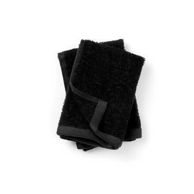 Zestaw ręczników VINGA Birch z nadrukiem Twojego logo, materiał: bawełna, kolor: czarny