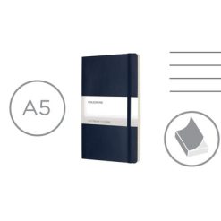 MOLESKINE Notatnik ok. A5 z nadrukiem Twojego logo, materiał: pu, papier, kolor: ciemnoniebieski
