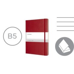 MOLESKINE Notatnik ok. B5 z nadrukiem Twojego logo, materiał: papier, pp, kolor: czerwony