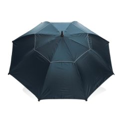 Parasol sztormowy 27" Hurricane AWARE™ z nadrukiem Twojego logo, materiał: aluminium, rpet, kolor: niebieski