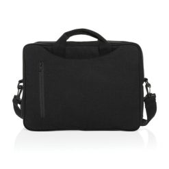 Torba na laptopa 15,4" AWARE™ Laluka, bawełna z recyklingu z nadrukiem Twojego logo, materiał: bawełna, kolor: czarny Torba na laptopa 15,4" AWARE™ Laluka, bawełna z recyklingu z nadrukiem Twojego logo, materiał: bawełna, kolor: czarny