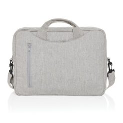 Torba na laptopa 15,4" AWARE™ Laluka, bawełna z recyklingu z nadrukiem Twojego logo, materiał: bawełna, kolor: szary Torba na laptopa 15,4" AWARE™ Laluka, bawełna z recyklingu z nadrukiem Twojego logo, materiał: bawełna, kolor: szary
