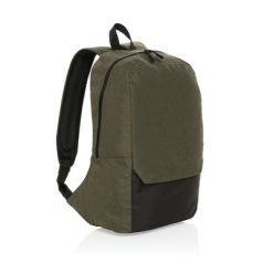 Plecak na laptopa 15,6" Kazu AWARE™ RPET z nadrukiem Twojego logo, materiał: rpet, kolor: zielony