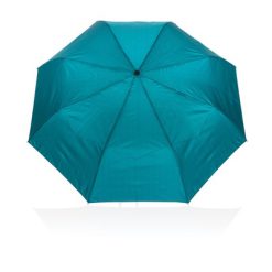 Mały parasol automatyczny 21" AWARE™ RPET z nadrukiem Twojego logo, materiał: rpet, kolor: zielony Mały parasol automatyczny 21" AWARE™ RPET z nadrukiem Twojego logo, materiał: rpet, kolor: zielony