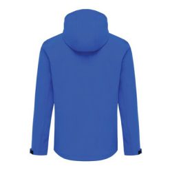 Męska kurtka softshell Iqoniq Makalu AWARE™ z nadrukiem Twojego logo, materiał: poliester, spandex, kolor: niebieski