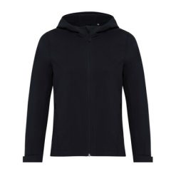 Damska kurtka softshell Iqoniq Makalu AWARE™ z nadrukiem Twojego logo, materiał: poliester, tpu, spandex, kolor: black