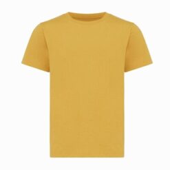 Dziecięca koszulka Iqoniq Koli, bawełna z recyklingu z nadrukiem Twojego logo, materiał: bawełna, kolor: ochre yellow