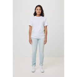 Koszulka z bawełny z recyklingu Iqoniq Bryce z nadrukiem Twojego logo, materiał: bawełna, kolor: biały Koszulka z bawełny z recyklingu Iqoniq Bryce z nadrukiem Twojego logo, materiał: bawełna, kolor: biały