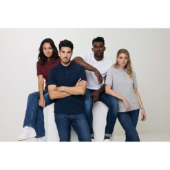 Koszulka polo z bawełny z recyklingu Iqoniq Yosemite z nadrukiem Twojego logo, materiał: bawełna, kolor: czerwony Koszulka polo z bawełny z recyklingu Iqoniq Yosemite z nadrukiem Twojego logo, materiał: bawełna, kolor: czerwony