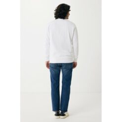 Lekki sweter Iqoniq Etosha, bawełna z recyklingu z nadrukiem Twojego logo, materiał: bawełna, kolor: biały